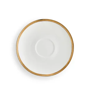 Iris Gold Rim Saucers