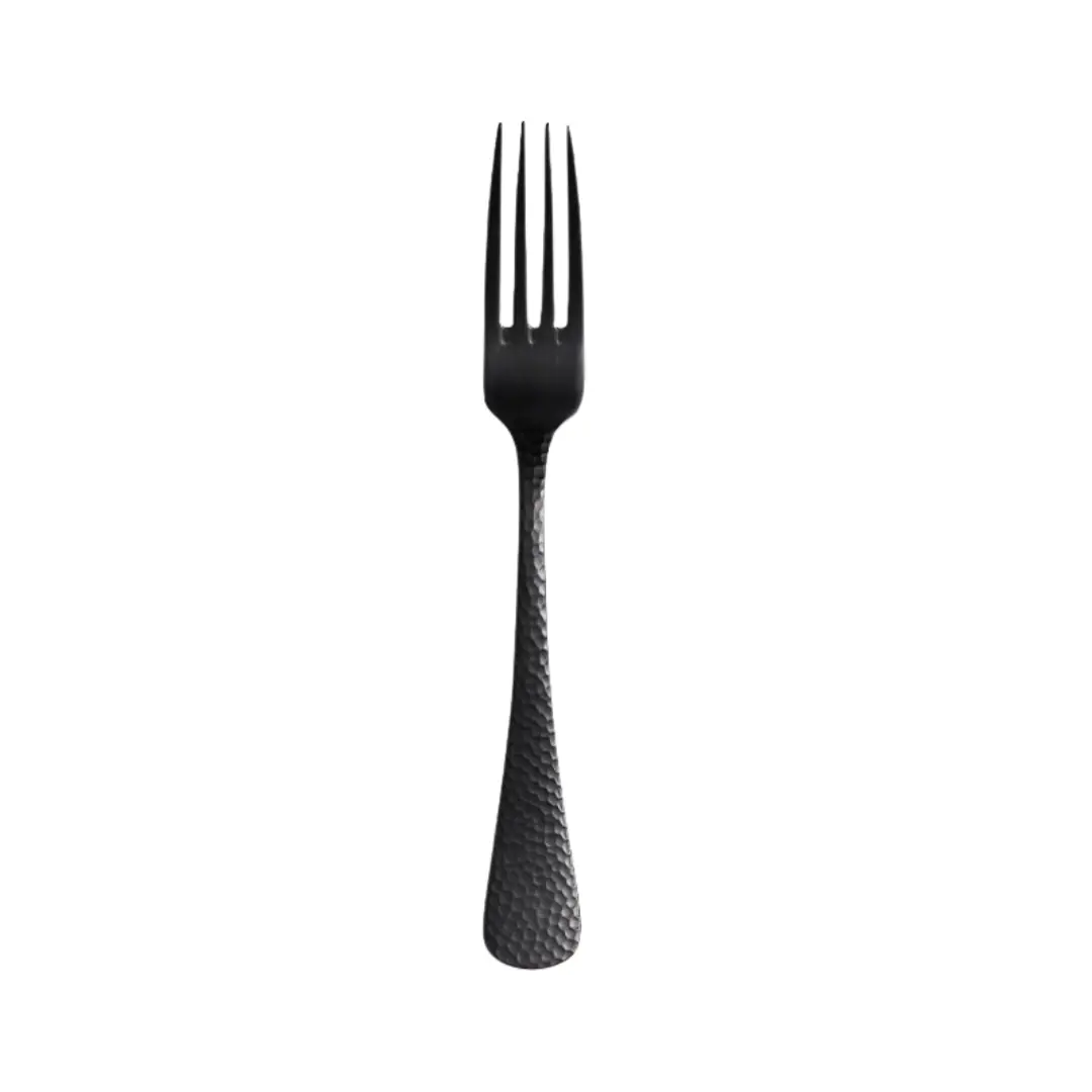 Nico Black Satin Flatware Dinner Fork