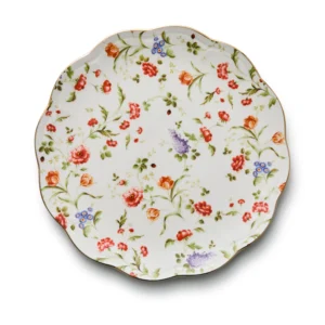 Spring Chateau Floral Charger Plate