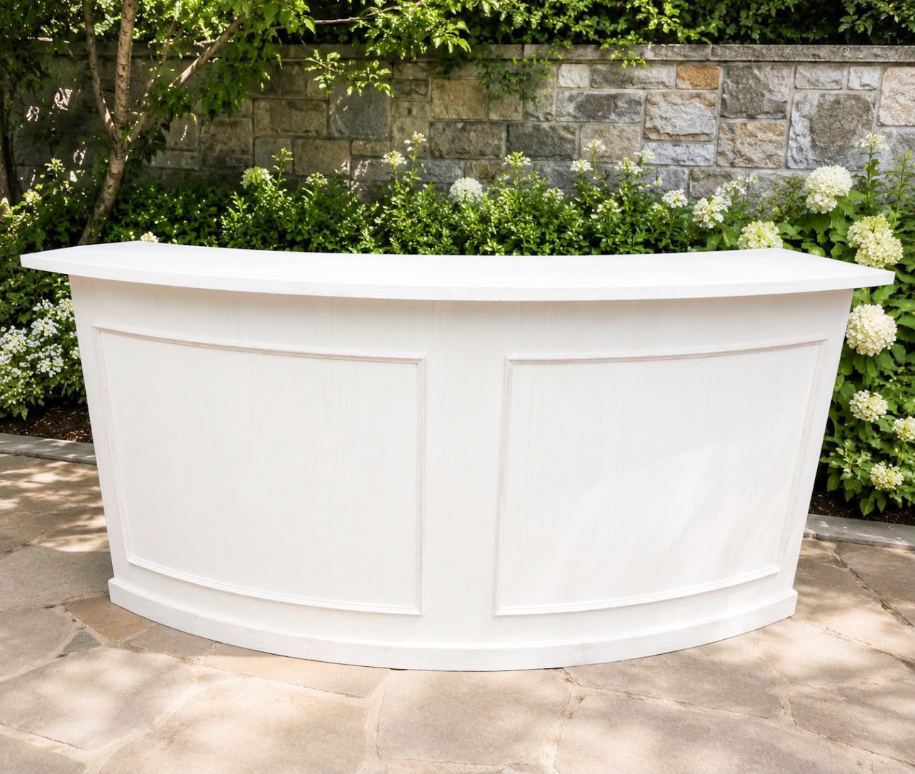 White Curved Bar White Curved Bar