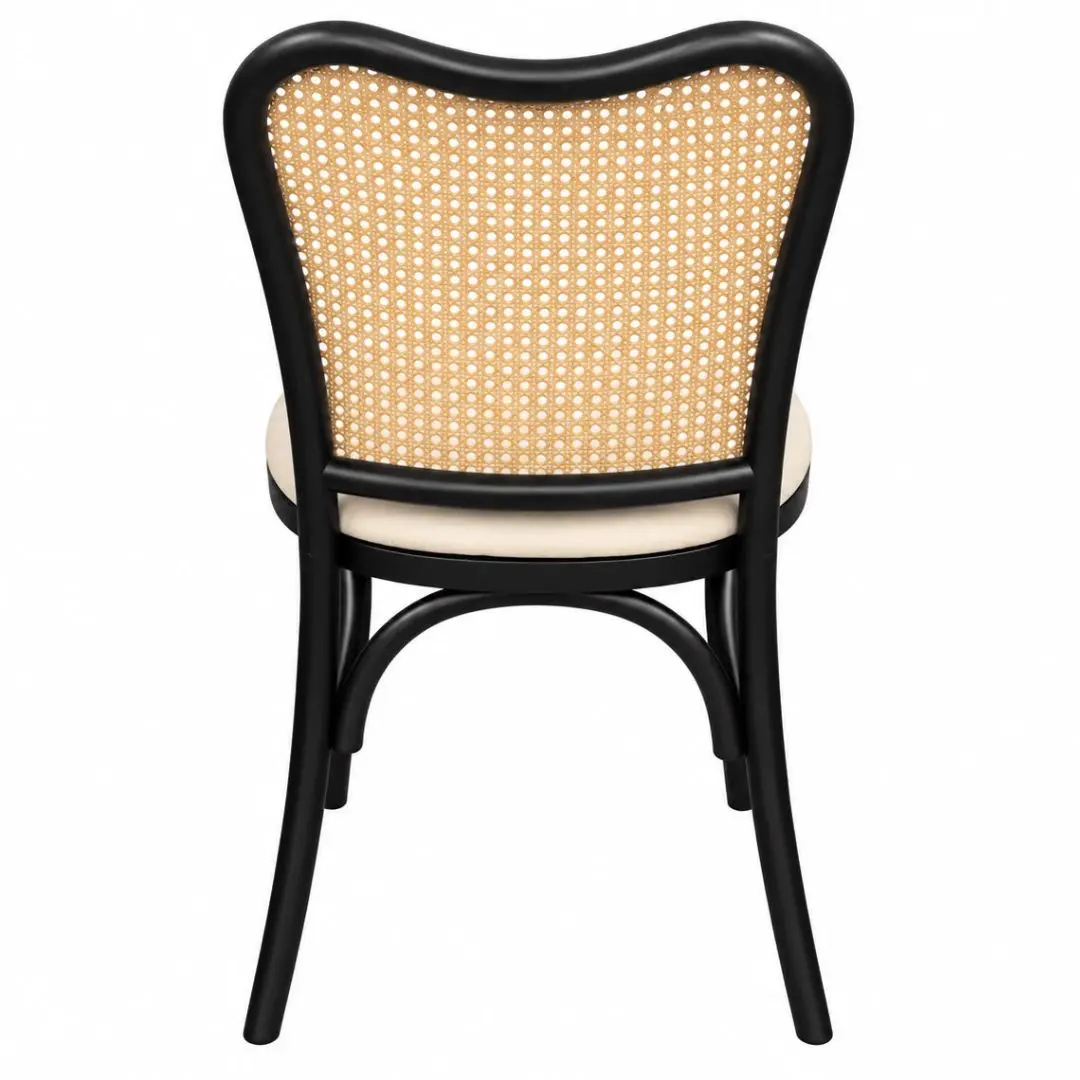 Black Bistro Cane Chair - Premier Party Rentals Black Bistro Cane Chair - Image 2